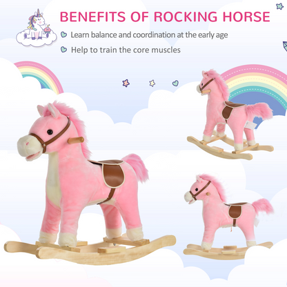 Plush Rocking Horse for Toddlers 18-36 Months