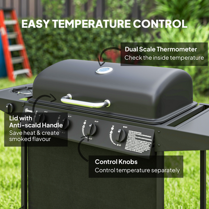 5-Burner Portable Gas BBQ Grill