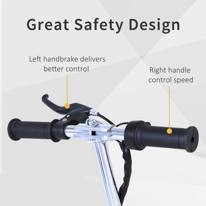Kids Foldable Electric Scooter with 120W Battery, Brake & Kickstand