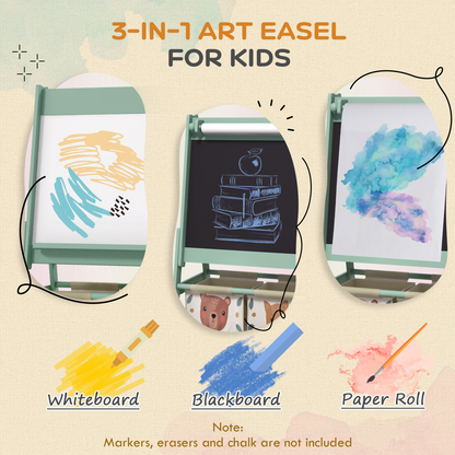 AIYAPLAY Kids 3-in-1 Art Easel