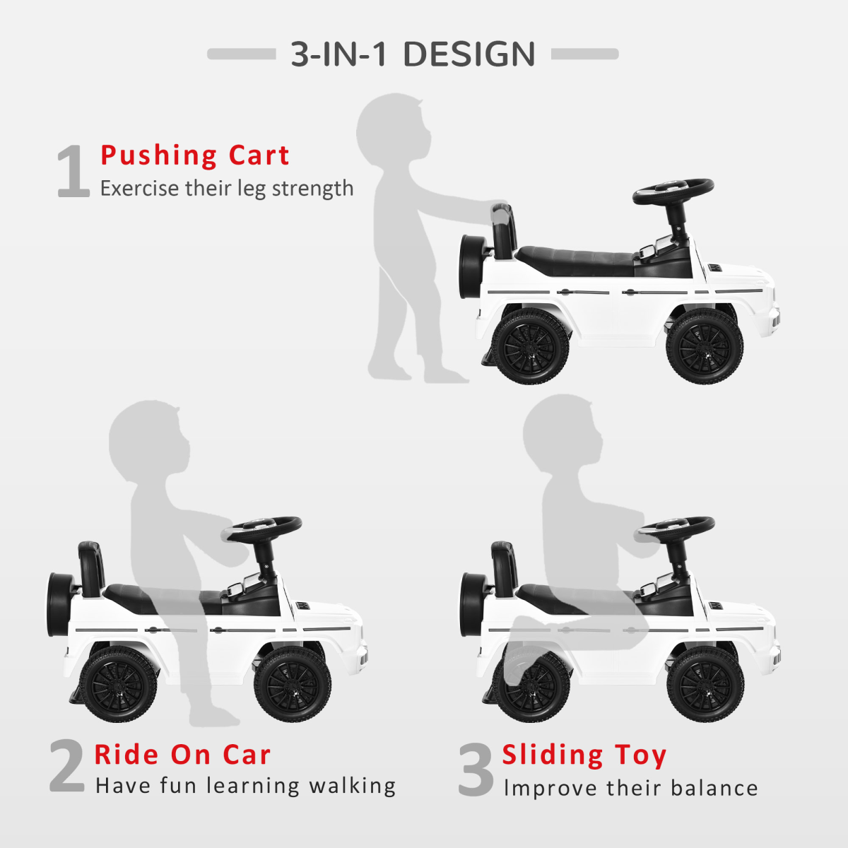 Benz G350 Kids Ride-On Car with Under