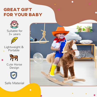 Plush Rocking Horse for Kids