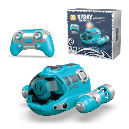 2.4GHz Waterproof Remote Control Motorboat - Perfect RC Steamboat Toy for Kids