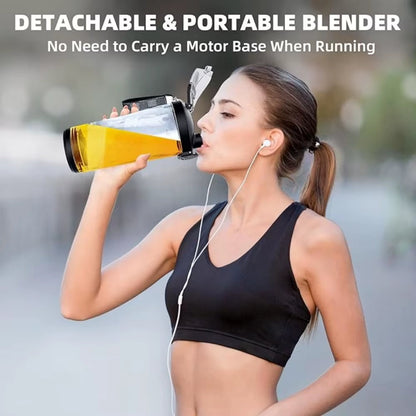 4000Mah Portable Juicer Mixer Cup 600ML with 6 Blades