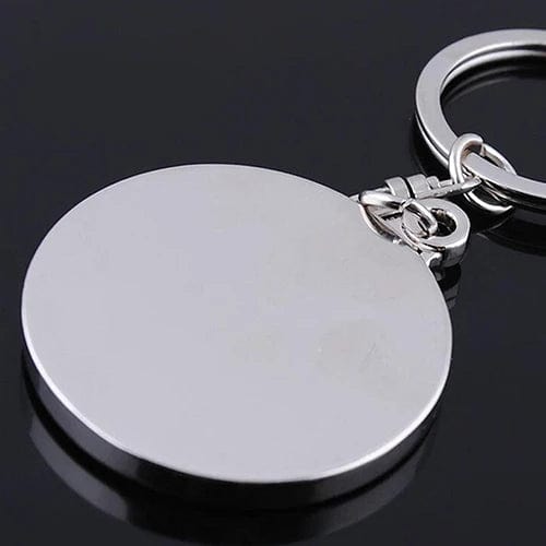 50 Years Perpetual Calendar Silver Alloy Keyring Keychain Key-fob Decoration