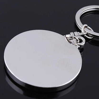 50 Years Perpetual Calendar Silver Alloy Keyring Keychain Key-fob Decoration