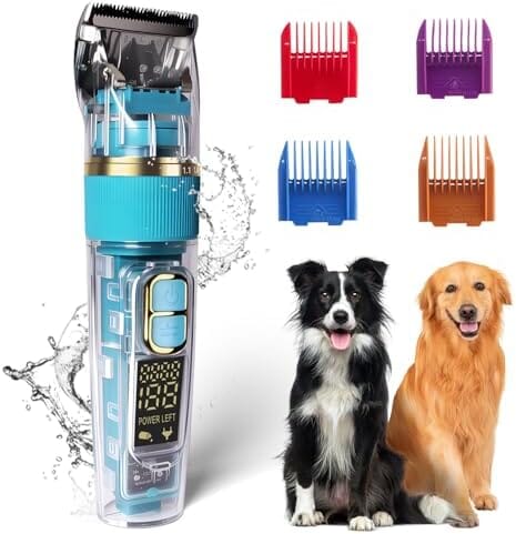 50dB Low Noise Cordless Pet Thick Coats Trimmer with Titanium
