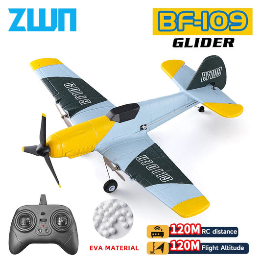BF109 RC Plane - Professional 2.4G Remote Control EPP Foam Glider - Perfect Gift for Kids!