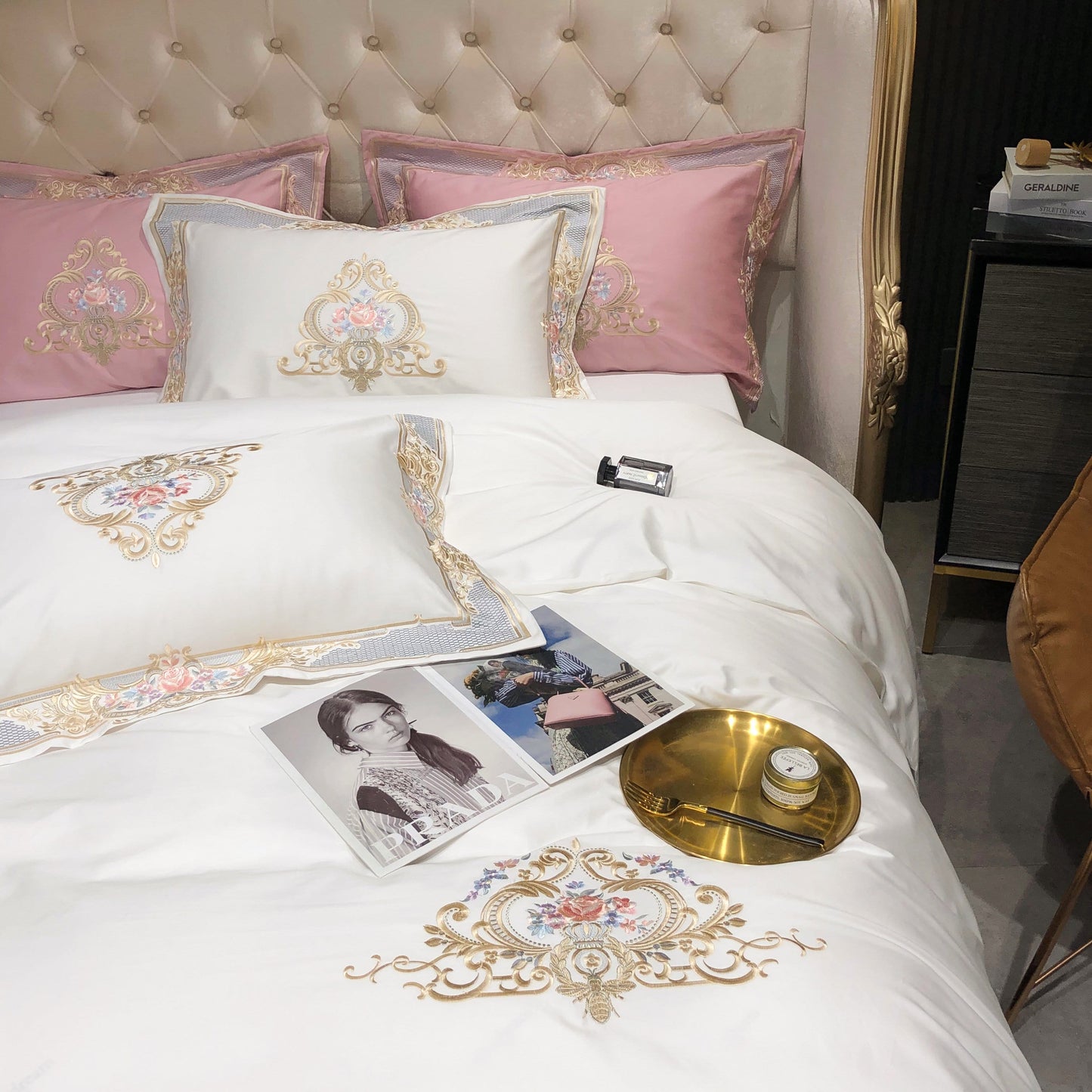 Prarie White Duvet Cover Set (Long-staple Sateen Cotton)