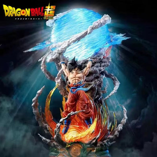 25Cm Dragon Ball Anime Spirit Bomb Sou Goku Action Figure Super Saiya Collection Toy Gift