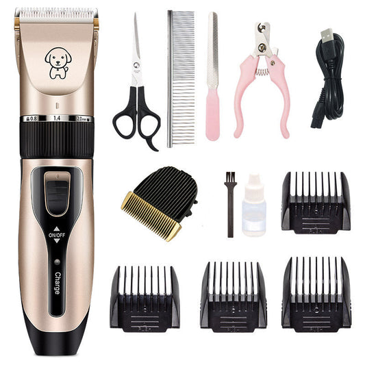 Dog Shaver Clippers Low Noise Rechargeable: Hair Clippers Set for Dogs Cats Pets