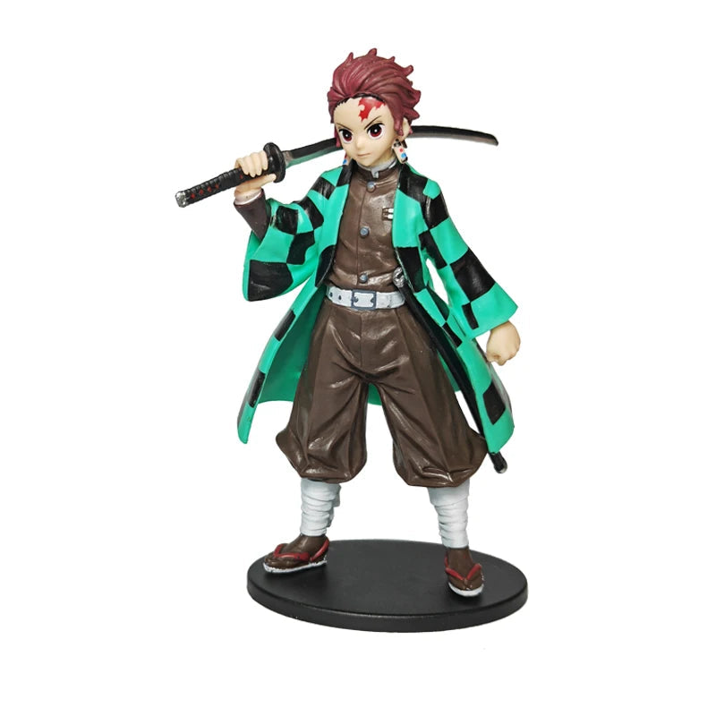 Ultimate Anime Demon Slayer Action Figures Set - Kamado Tanjirou, Nezuko, Zenitsu & Inosuke PVC Collectibles