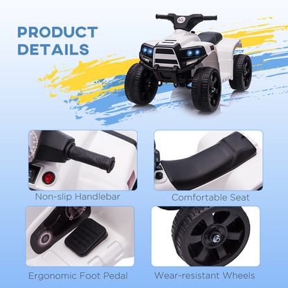Electric Kids ATV Fun Ride-On Car for Toddlers 18-36 Months - Black
