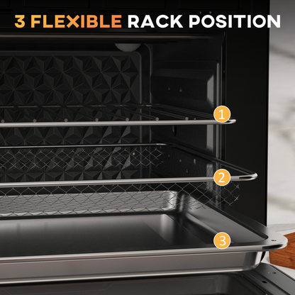 20L Retro Air Fryer Oven - Versatile Convection Cooking Power