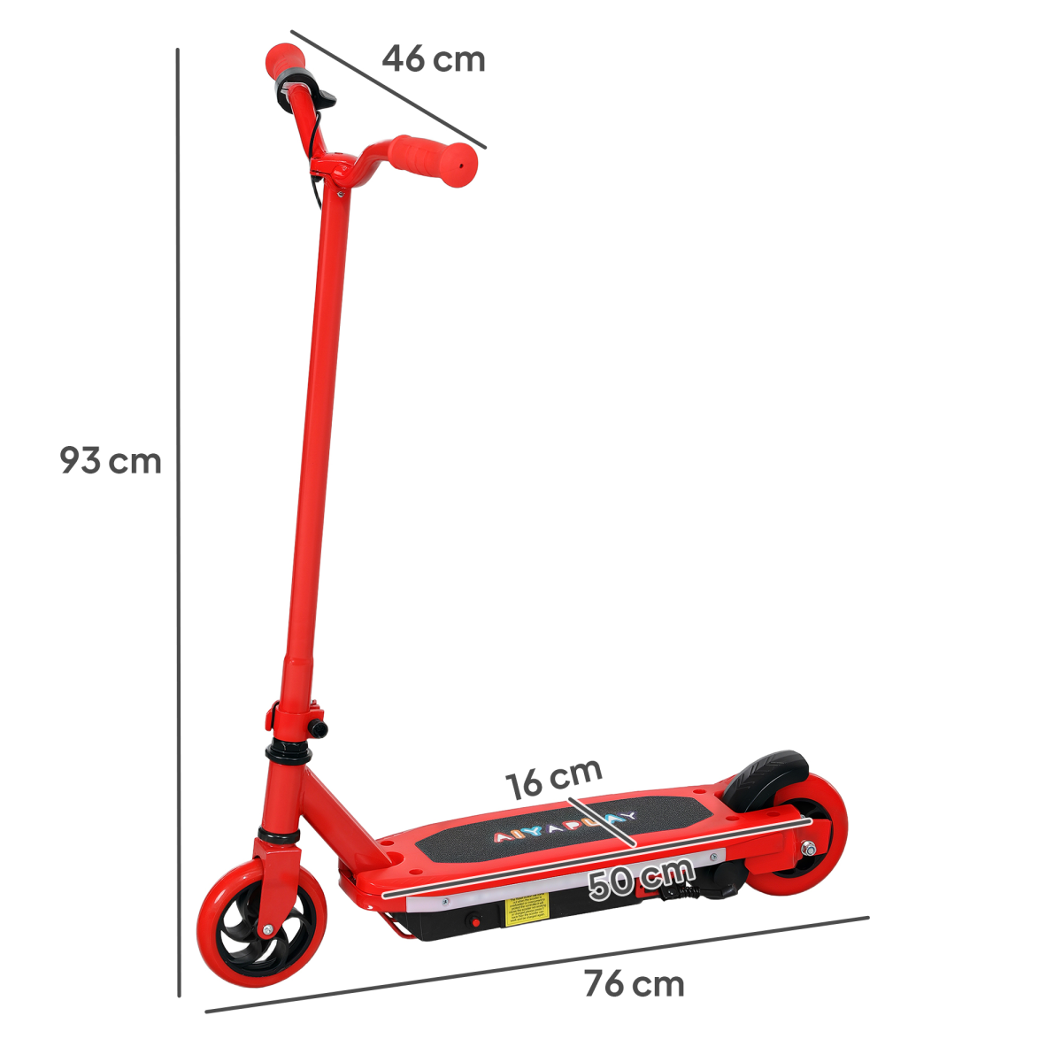 AIYAPLAY Colorful Light Electric Scooter for Kids Ages 6-14