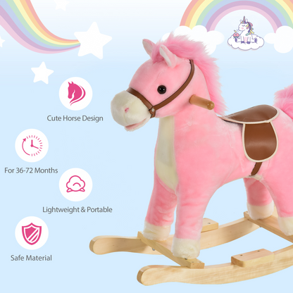 Plush Rocking Horse for Toddlers 18-36 Months