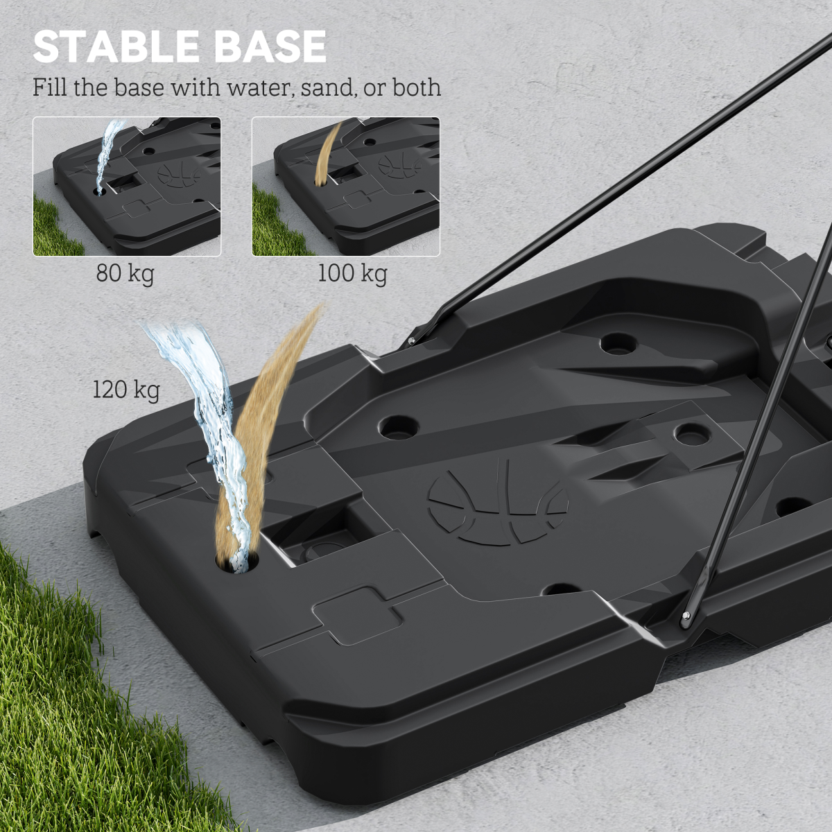 SPORTNOW Adjustable Portable Basketball Hoop