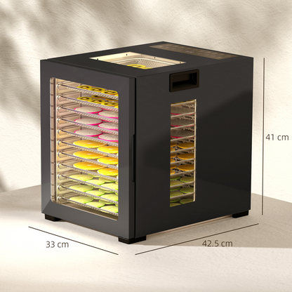 12-Tray Food Dehydrator - Powerful, Customizable 850W Snack Maker