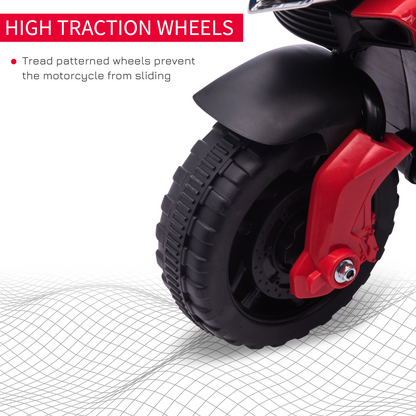 Red 6V Kids Electric Motorcycle Ride-On Toy - Fun & Safe Adventure!