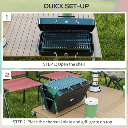 Portable Suitcase BBQ Grill