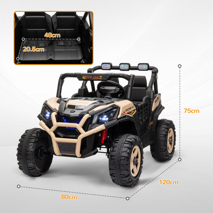 AIYAPLAY 2 Seater 24V Kids Electric Car w/ Remote Control