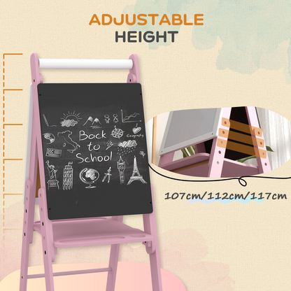 Double-Sided Kids Art Easel with Paper Roll