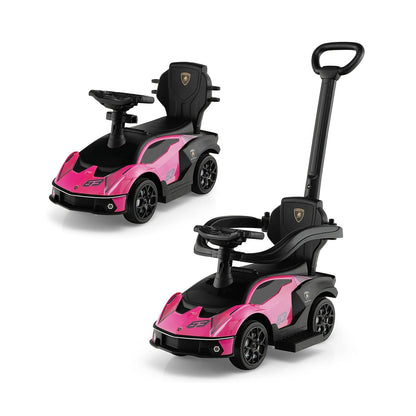 Luxury Lamborghini Ride-On Car for Kids with Convenient Push Handle