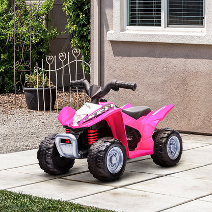 Honda Licensed Kids Electric Quad Bike 6V ATV Ride On 1.5-3 Years Pink