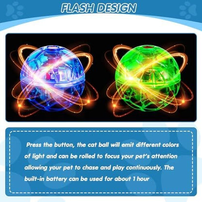 6 Pieces Ghost Hunting Cat Ball Activated Cat Toy