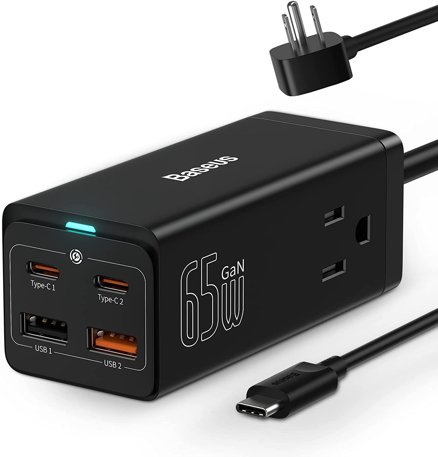Gan Charger USB-C  : Fast Charging Multiport Charger For MacBook And Iphone