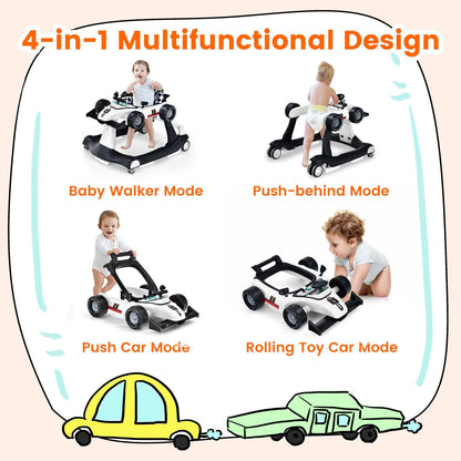 Versatile 4-In-1 Baby Push Walker