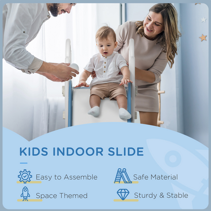 AIYAPLAY Space-Themed Baby Slide - Freestanding 1.5-3Y, Blue