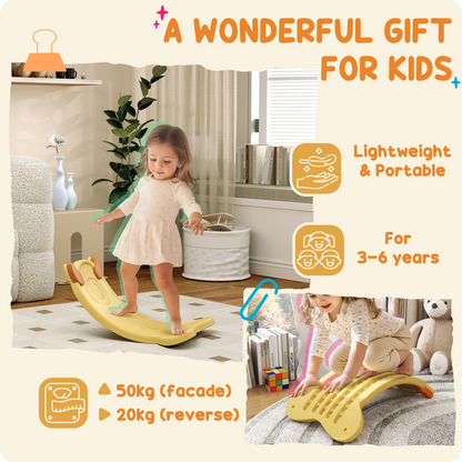 AIYAPLAY Kids Balance Board - Yellow