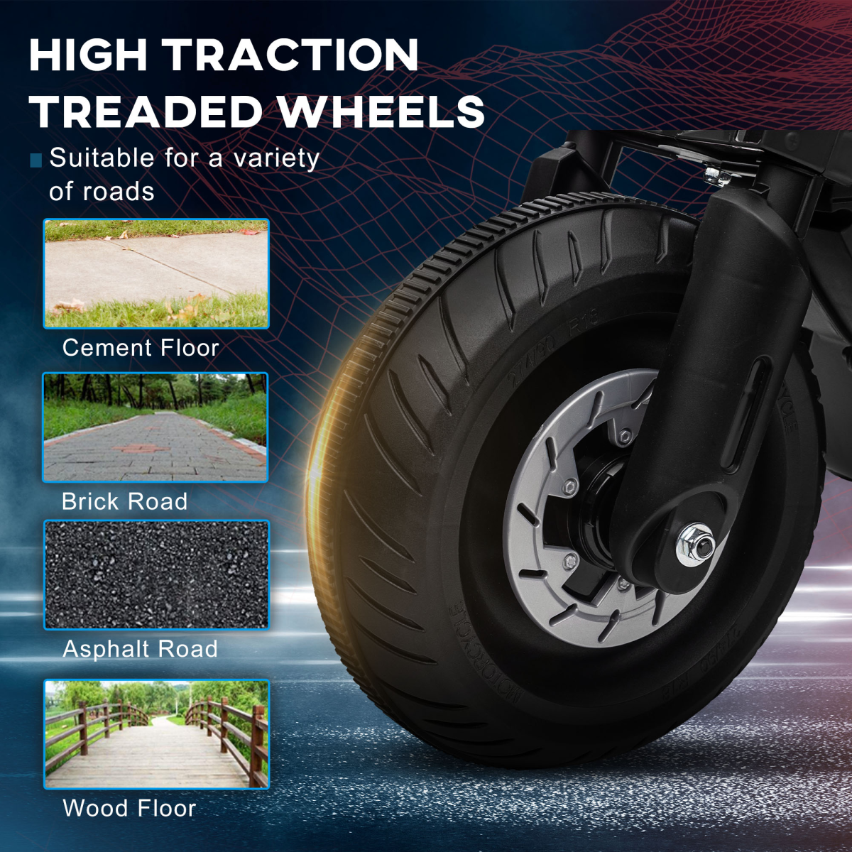 Kids 6V Electric Motorbike with Training Wheels for Ages 3-5
