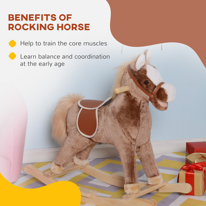 Plush Rocking Horse for Kids