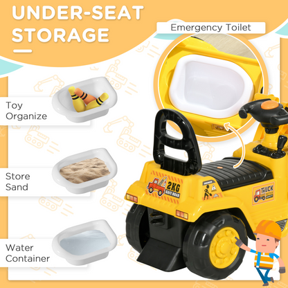 Triple Fun Ride-On Bulldozer