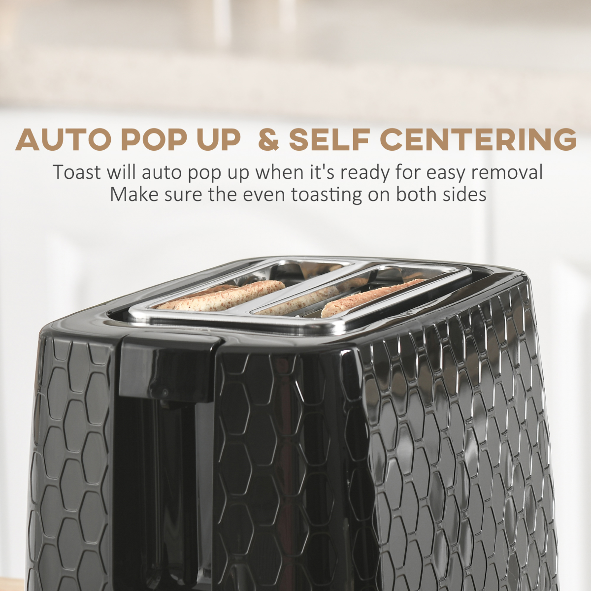 Stylish Black Kettle & Toaster Set - Rapid Boil & Perfectly Toasted!