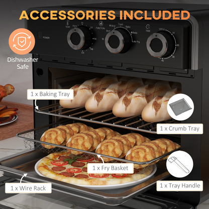 20L Retro Air Fryer Oven - Versatile Convection Cooking Power