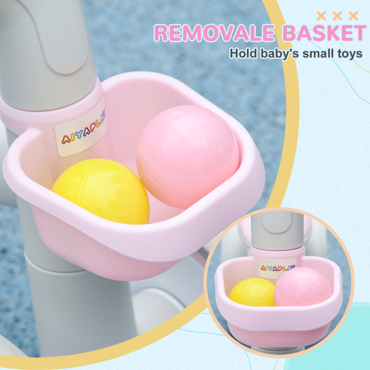 AIYAPLAY Adjustable Pink Balance Bike for Toddlers 1-3 Years - Safe & Fun!