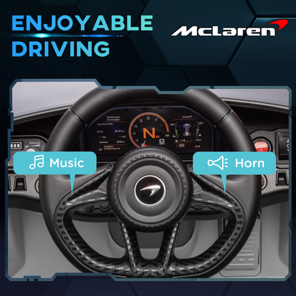 AIYAPLAY McLaren 765LT Licensed 12V Kids Ride on Car w/ MP3 Music
