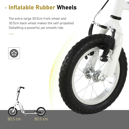 Adjustable Kids Stunt Scooter with 12" Wheels & Dual Brakes