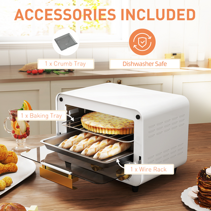 12L Mini Countertop Toaster Oven - Compact & Efficient Cooking!
