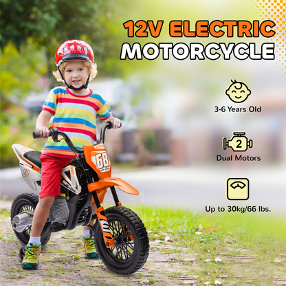 AIYAPLAY 12V Kids Electric Motorbike with Music
