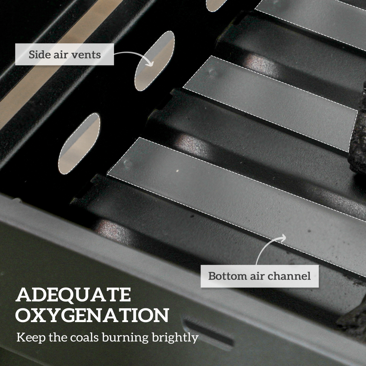 Portable Charcoal Grill Compact, Easy-Clean