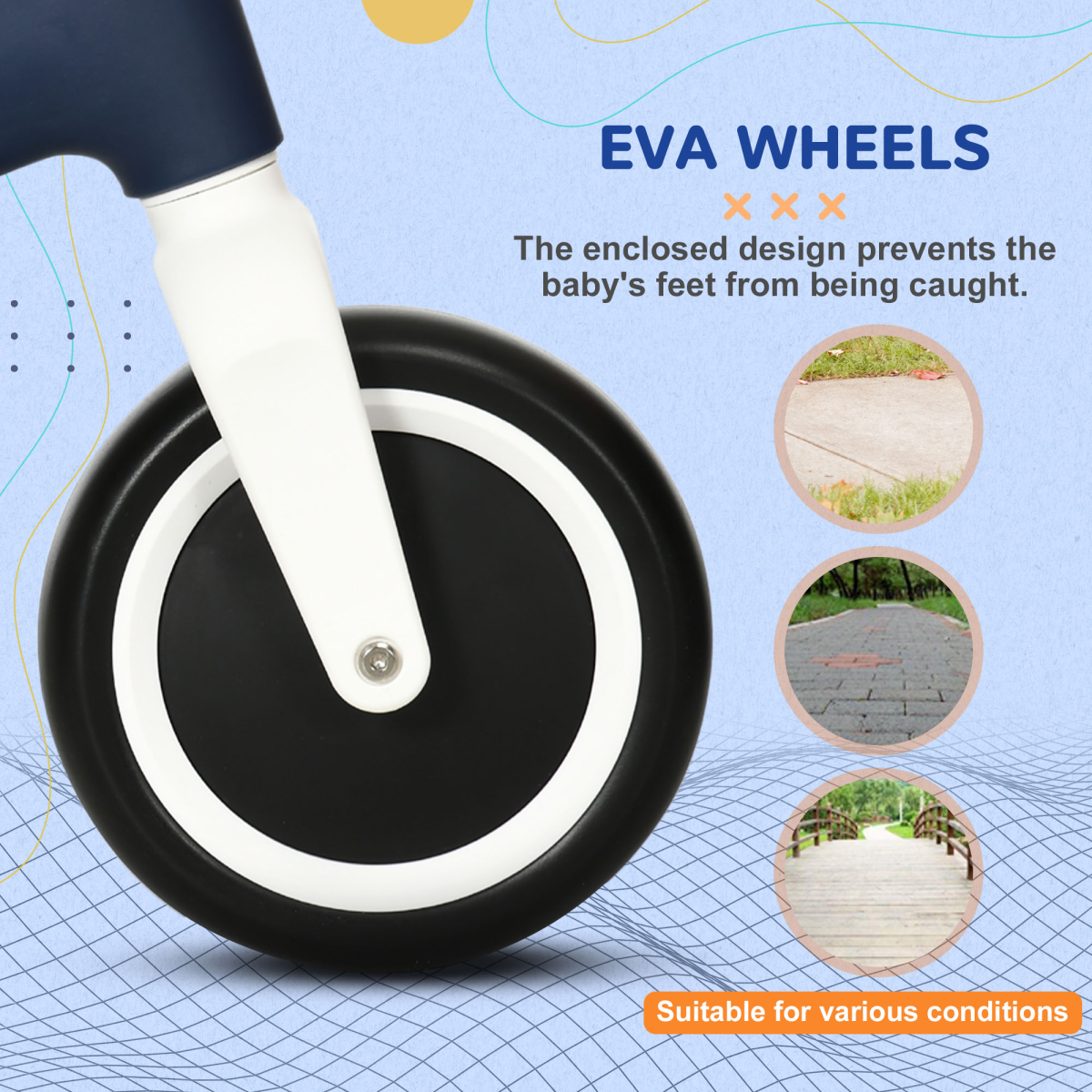 AIYAPLAY Adjustable Baby Balance Bike
