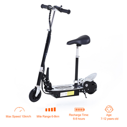 Kids Foldable Electric Scooter with 120W Battery, Brake & Kickstand