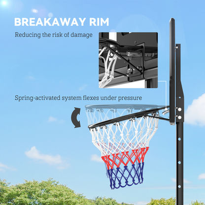 SPORTNOW Adjustable Portable Basketball Hoop