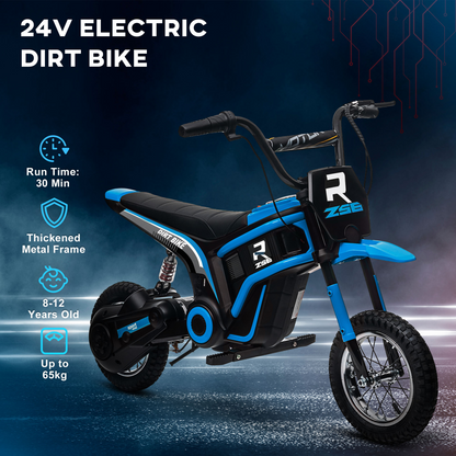 24V Kids Electric Motorbike - Thrilling Ride with Music & Horn!