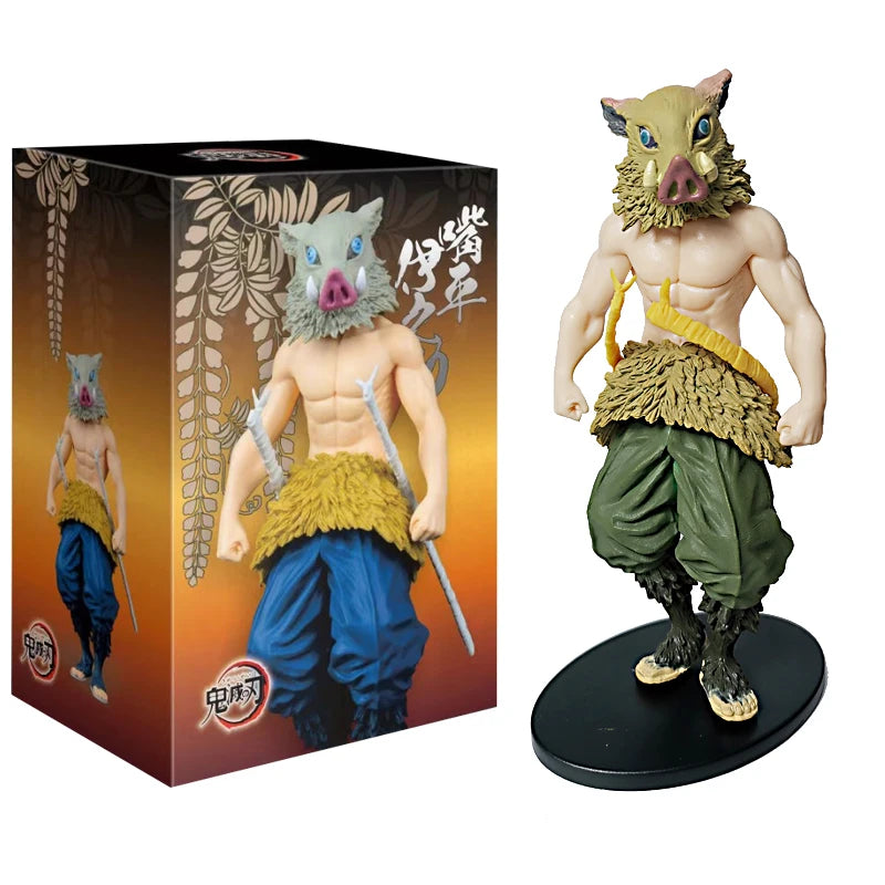 Ultimate Anime Demon Slayer Action Figures Set - Kamado Tanjirou, Nezuko, Zenitsu & Inosuke PVC Collectibles
