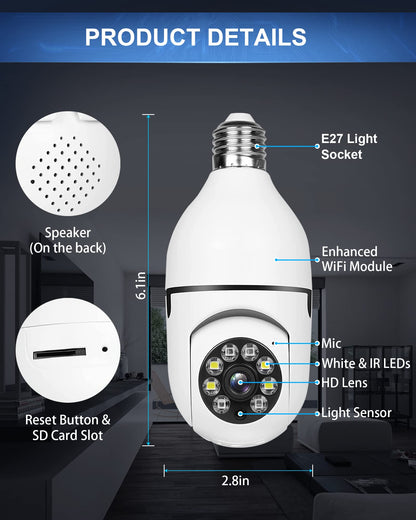 LitLamp™ 360° Lamp Bulb Camera